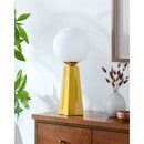 Hospitality furniture - White Glass Globe Table Lamp - www.oroatrade.com