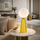 Hospitality furniture - White Glass Globe Table Lamp - www.oroatrade.com