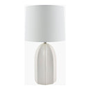 Modern European furniture - Glazed Ceramic Linen Table Lamp - www.oroatrade.com