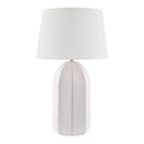 Modern European furniture - Glazed Ceramic Linen Table Lamp - www.oroatrade.com