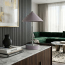 Modern European furniture - Empire Leather Shade Table Lamp - www.oroatrade.com