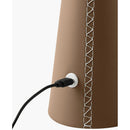 Modern European furniture - Brushed Leather Accent Table Lamp - www.oroatrade.com