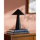 Modern European furniture - Brushed Leather Accent Table Lamp - www.oroatrade.com