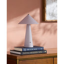 Modern European furniture - Brushed Leather Accent Table Lamp - www.oroatrade.com