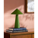 Modern European furniture - Brushed Leather Accent Table Lamp - www.oroatrade.com