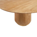 Modern European furniture - Reeded Wood Round Dining Table - www.oroatrade.com