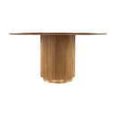 Modern European furniture - Reeded Wood Round Dining Table - www.oroatrade.com