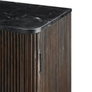 Modern European furniture - Reeded Wood 2-Door Cabinet - www.oroatrade.com