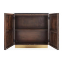 Modern European furniture - Reeded Wood 2-Door Cabinet - www.oroatrade.com