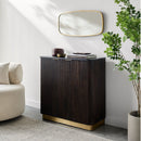 Modern European furniture - Reeded Wood 2-Door Cabinet - www.oroatrade.com