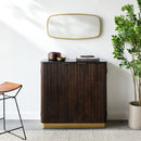 Modern European furniture - Reeded Wood 2-Door Cabinet - www.oroatrade.com