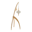 Modern European furniture - Rubberwood Tripod Accent Floor Lamp - www.oroatrade.com