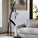 Modern European furniture - Rubberwood Tripod Accent Floor Lamp - www.oroatrade.com
