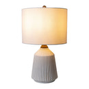 Modern European furniture - Reeded Glazed Ceramic Table Lamp - www.oroatrade.com