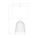 Modern European furniture - Reeded Glazed Ceramic Table Lamp - www.oroatrade.com