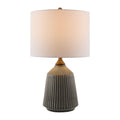 Modern European furniture - Reeded Glazed Ceramic Table Lamp - www.oroatrade.com