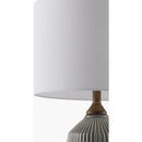 Modern European furniture - Reeded Glazed Ceramic Table Lamp - www.oroatrade.com