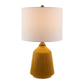Modern European furniture - Reeded Glazed Ceramic Table Lamp - www.oroatrade.com