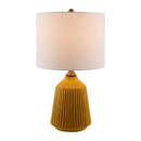 Modern European furniture - Reeded Glazed Ceramic Table Lamp - www.oroatrade.com