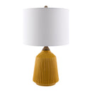 Modern European furniture - Reeded Glazed Ceramic Table Lamp - www.oroatrade.com