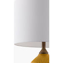 Modern European furniture - Reeded Glazed Ceramic Table Lamp - www.oroatrade.com