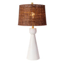 Hospitality furniture - White Conical Base Table Lamp - www.oroatrade.com