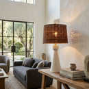 Hospitality furniture - White Conical Base Table Lamp - www.oroatrade.com