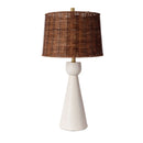 Hospitality furniture - White Conical Base Table Lamp - www.oroatrade.com