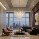 Hospitality furniture - Etched Glass Orbs Chandelier - www.oroatrade.com