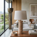 Hospitality furniture - Cream Linen Accent Table Lamp - www.oroatrade.com