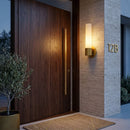 Hospitality furniture -  Cylindrical White Glass Wall Lamp S - www.oroatrade.com