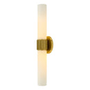 Hospitality furniture - Cylindrical White Glass Wall Lamp L - www.oroatrade.com