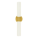 Hospitality furniture - Cylindrical White Glass Wall Lamp L - www.oroatrade.com