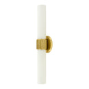 Hospitality furniture - Cylindrical White Glass Wall Lamp L - www.oroatrade.com