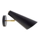 Hospitality furniture - Conical Black Iron Wall Lamp - www.oroatrade.com