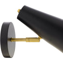 Hospitality furniture - Conical Black Iron Wall Lamp - www.oroatrade.com