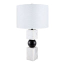 Hospitality furniture - Two-Toned Geometrical Marble Table  Lamp - www.oroatrade.com