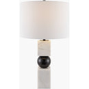 Hospitality furniture - Two-Toned Geometrical Marble Table  Lamp - www.oroatrade.com