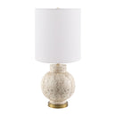 Hospitality furniture - Cream Round Base Table Lamp - www.oroatrade.com