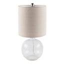 Hospitality furniture - Beige Linen Glass Table Lamp - www.oroatrade.com
