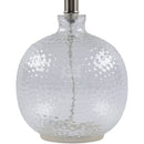 Hospitality furniture - Beige Linen Glass Table Lamp - www.oroatrade.com