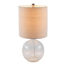 Hospitality furniture - Beige Linen Glass Table Lamp - www.oroatrade.com
