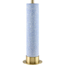 Hospitality furniture - Speckled Blue Cement Table Lamp - www.oroatrade.com