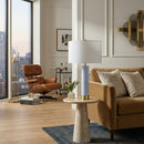 Hospitality furniture - Speckled Blue Cement Table Lamp - www.oroatrade.com