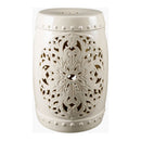 Modern European furniture - Ceramic Carved Outdoor Stool - www.oroatrade.com