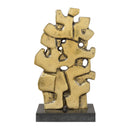 Modern European furniture - Antique Gold Abstract Sculpture - www.oroatrade.com