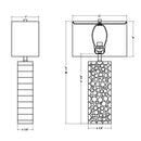 Hospitality furniture - Natural Wood Stack Table Lamp - www.oroatrade.com