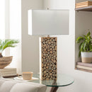Hospitality furniture - Natural Wood Stack Table Lamp - www.oroatrade.com