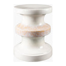 Modern European furniture - Two-Toned Layered Ceramic Garden Stool - www.oroatrade.com
