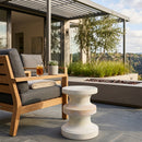 Modern European furniture - Two-Toned Layered Ceramic Garden Stool - www.oroatrade.com